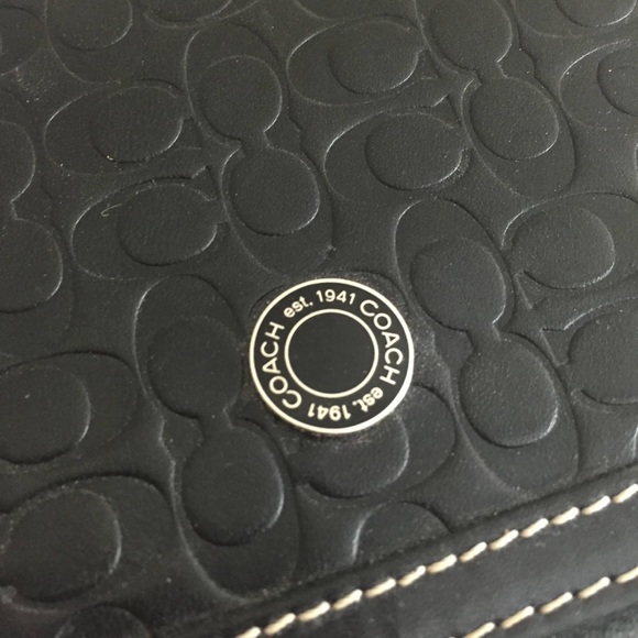 Vintage COACH Black Notepad Holder - Picture 3 of 7